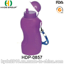 Bouteilles d&#39;eau en plastique classiques de vélo de sport de PE (HDP-0857)